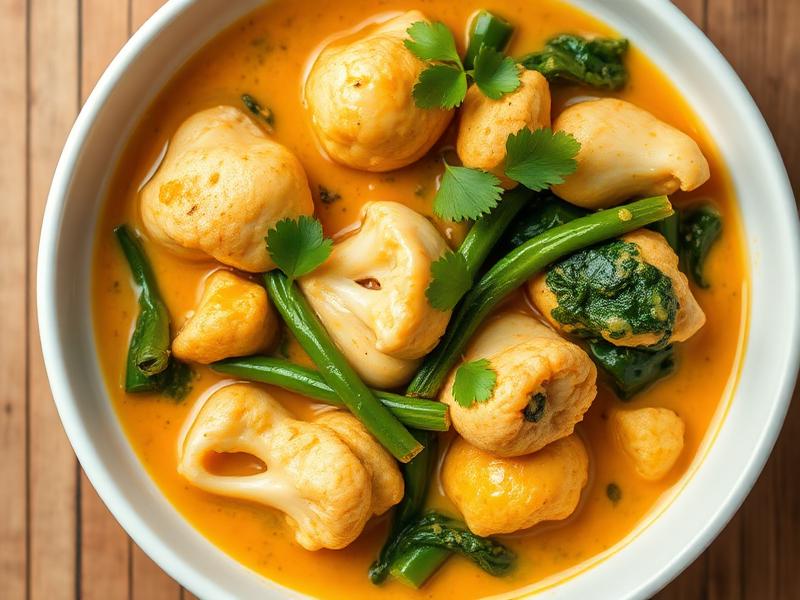Frango em Curry com Couve-flor